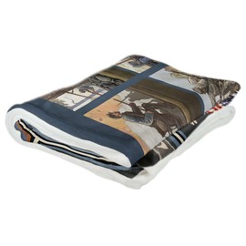 Gettysburg Civil War Collage Ultra Fleece Bed Sofa Travel Cozy Blanket from Travel Artwork by Artist Paul A. Lanquist 60" x 80".