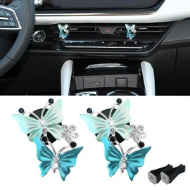 2PCS Car Air Fresheners Vent Clip, Automotive Air Fresheners, Car Aromatherapy Vent Clips, Cute Car Diffuser Perfume Clip Sparkly Bling Car Interior Decor Accessories for Women