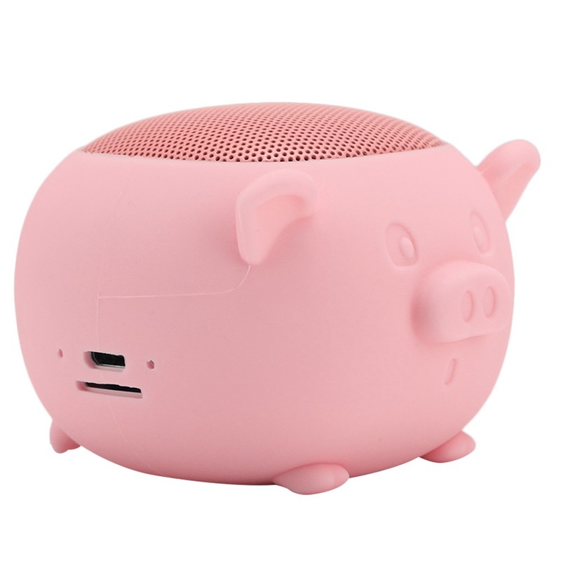 Lovely Pig Mini Wireless Bluetooth 5.0 Speaker Built in Mic