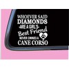 Cane Corso Diamonds TP 481 Sticker 6" Decal rescue dog