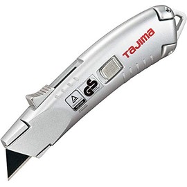 Tajima Utility Knife - VR-Safety Knife Box Cutter with Self Retracting Blade & 3 V-REX Blades - VR-103
