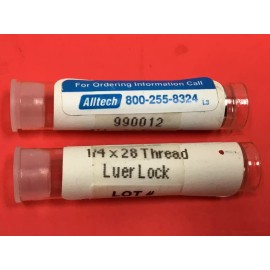 Alltech - Luer Lock Syringe Fittings - 1/4 x 28 Thread - LOT OF (2) - NEW