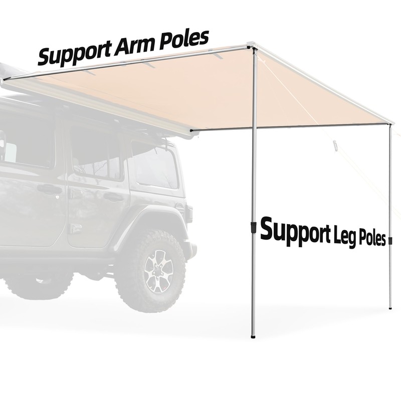 SAMOUT Vehicle Awning Replacement Pole (10FT Arm Pole)