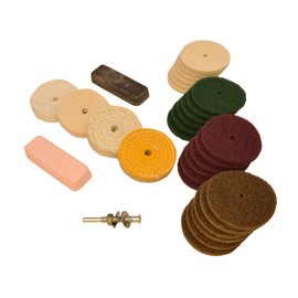 Moleroda Drill Mounted Metal Polishing Kit – 29 Piece Surface Preparation & Buffing Set with Compounds | DIY Metal Restoration for Steel, Aluminium, Brass & Copper