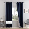 Phating 3-in-1 Layers Noice Reduction Soundproof Curtains, Grommet Full Blackout