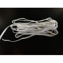 1/4" Woven Elastic 10 Yard Bundle (White, 1/4")