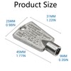 WISINY 216702900 297147700 Metal Freezer Key Replacement 2 Packs