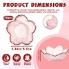 Zansens 12 Pcs Pink Sakura Sauce Dishes Set,Plastic Bowls,3.34x1.37 inch