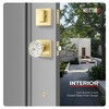 Heittis Entry Door Handles with Deadbolt Set,Gold Square Front Glass