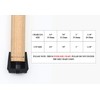 Furnigear 7/8" Chair Leg Tips Caps with Felt Chair Leg