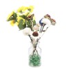 YiYa Green Flat Marble Decorative Beads Glass Gems for Home