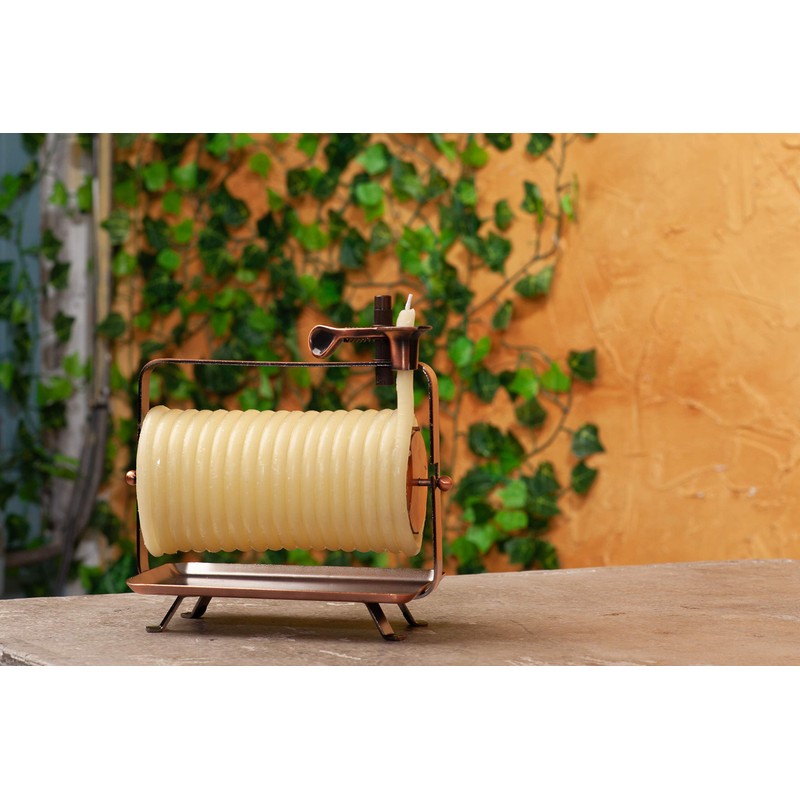 Candle by the Hour 48-Hour Horizontal Candle, Eco-friendly Natural Beeswax