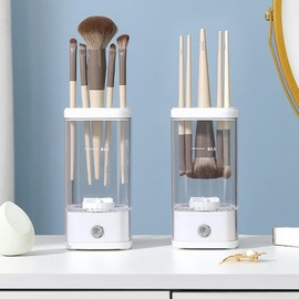 Máquina de cepillo eléctrico, toque automático rápido para cepillos y esponjas de maquillaje Uso doméstico Cepillo eléctrico automático para cepillos y esponjas de belleza rápido y