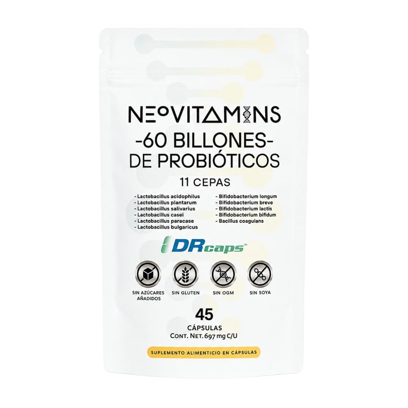 Probiticos 60 Billones UFC 11 Cepas Probiticas Suplemento Digestivo Frmula