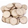 25pcs DIY Parts Wooden Natural Wood Stump Coaster Simple Natural