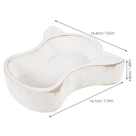 PRETYZOOM Cow Head Serving Tray Unique Design for Fruits Snacks and Desserts Natural Wood Food Platter for Home Decoration and Entertaining