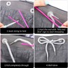 Hsthe Sea 9Pcs Drawstring Threader Plastic Bodkin Threader Sewing Loop