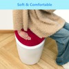 Comfortable Soft Plush Toilet Lid Cover for Bathroom, Machine Washable