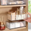 Zwenjuan Kosmetik Organizer Set,Acryl Make Up Organizer Wattestübchen Behülter Transparent
