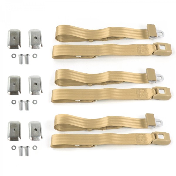 SeatBelts & Accessories Plus 1966 -1967 Std. 2pt Tan Lap