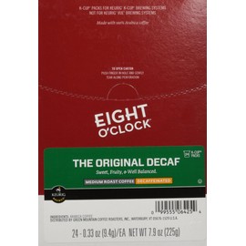 Eight O'Clock Original Blend Decaf Coffee, Medium Roast, Keurig® K-Cup® Pods, 24/Box (06425)