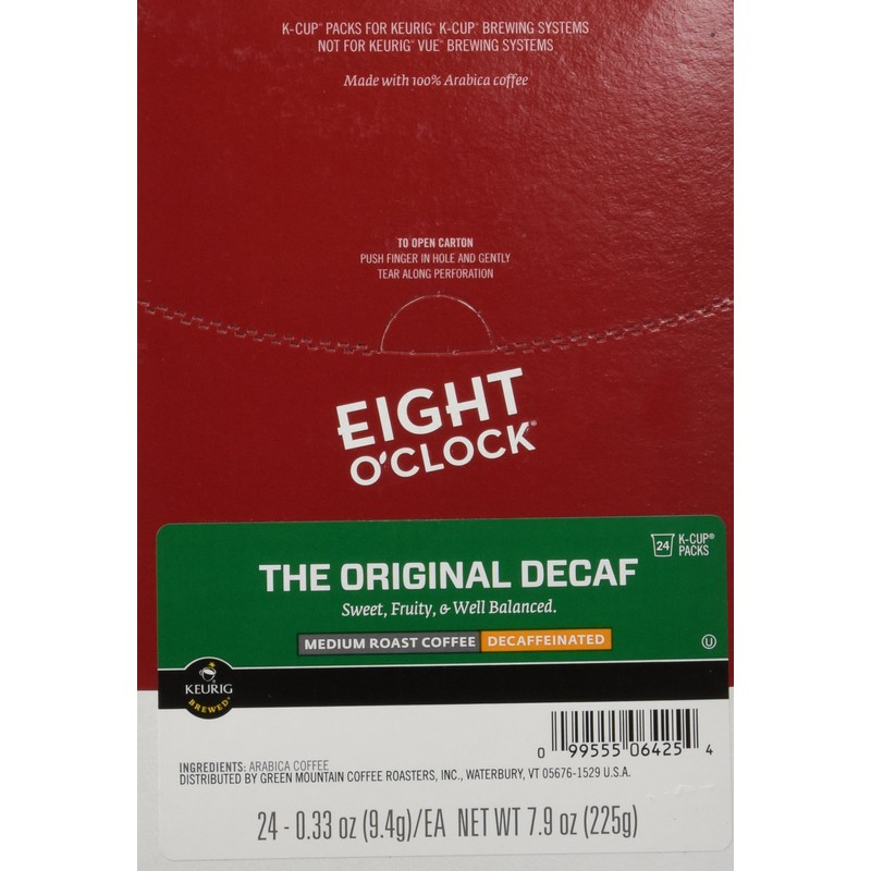 Eight O'Clock Original Blend Decaf Coffee, Medium Roast, Keurig® K-Cup®