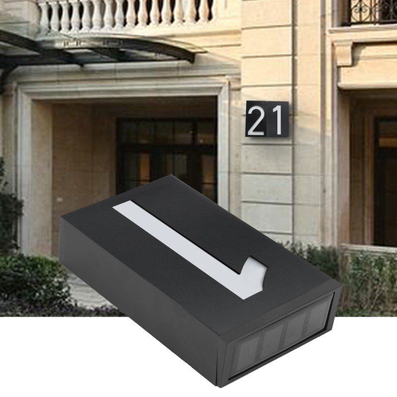 Outdoor Solar Power LED Number Sign Light House Hotel Store