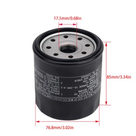 Quaprodur 69J-13440-04-00 69J-13440-03-00 Oil Filter Replacement for Yamaha Outboard F250 F150 F175 LF200 LF250 Engine FX HO Cruiser SHO SVHO FSH190 195 212 222 242 252 255 (2 P)