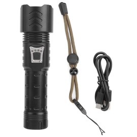 XHP90 Flashlight Zoomable Focusing USB Rechargeable TypeC Rechargeable Torch Outdoor