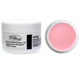 World of Nails-Design BasicLine UV-Gel Aufbaugel rosa milchig 30 ml, Babyboomer Look