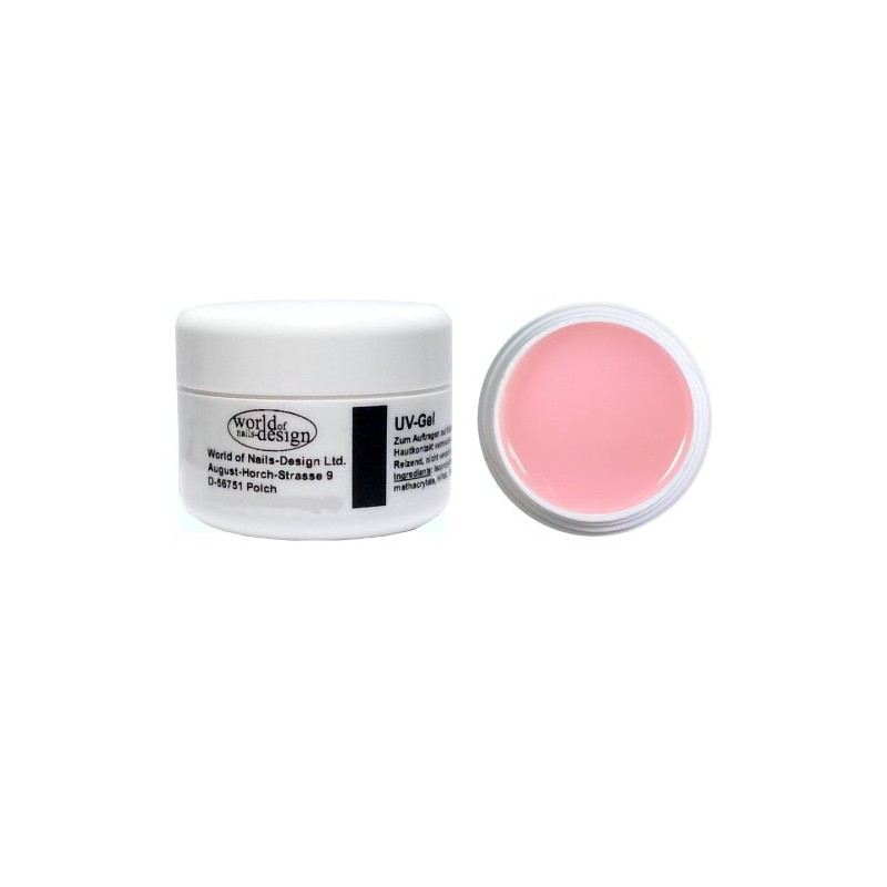 World of Nails-Design BasicLine UV-Gel Aufbaugel rosa milchig 30 ml,