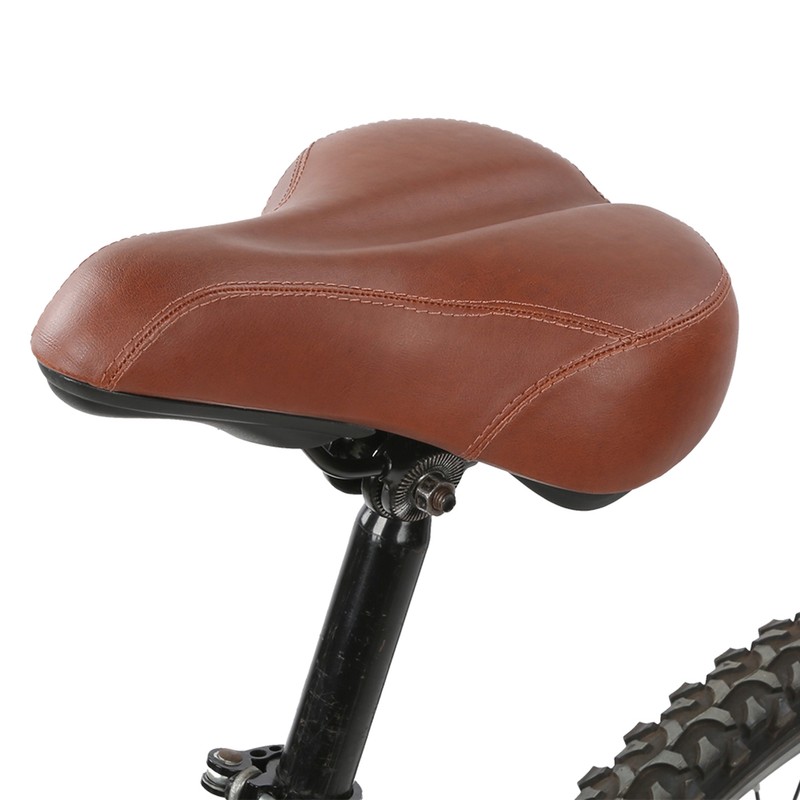 7010 PVC Leather Shock Absorption Bicycle Saddle Thicken Widen Cushion