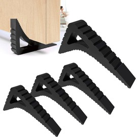 Geerow Door Stopper, Set of 4, Sliding Door Stopper, Strong Fixation, Sliding Door, Multi-function Gate Plug, Entrance Door Stopper, Stopper Lockout, Sliding Door, For Home Use, Convenient Storage,