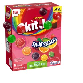 Original Fruit Snacks, Real Fruit Juice, 42 Count, Bulk Box (1 Pack)