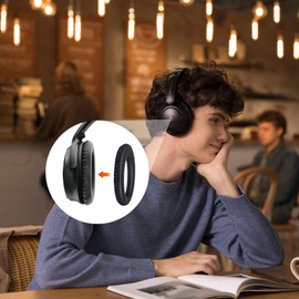 Replacement Ear Pad for Bose QC35 Headphones Comfortable and Durable Fit QC25 QC15 QC2 Ae2 Ae2i Ae2w Sound Link Sound True Included Rubber Rod