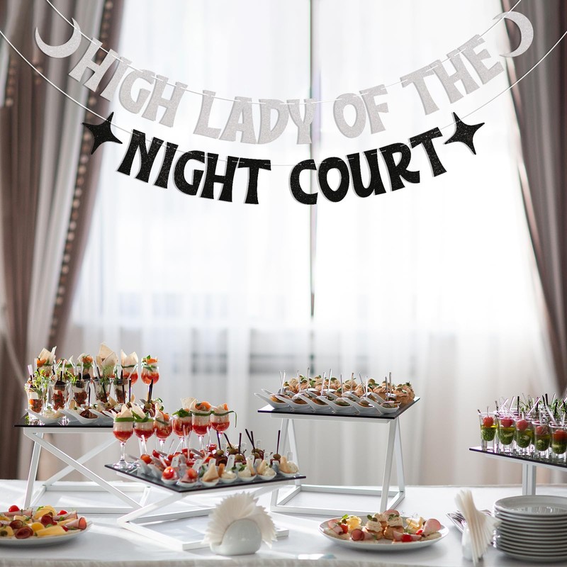 High Lady Of The Night Court Banner - Moon Star
