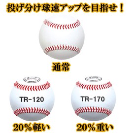 Dite Baseball, Hard, Training Balls, Set of 3, Combination of Regular Balls and 20% Increase or Decrease Cowhide Leather, Pitching, Speeding, Ball Speed Up Training