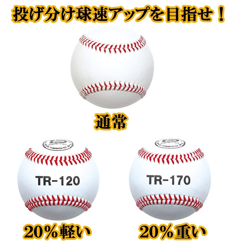 Dite Baseball, Hard, Training Balls, Set of 3, Combination of