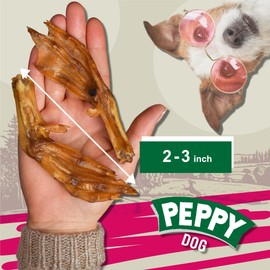 All Natural Duck Feet (70 oz, Approx. 110 pcs.) Dog Treats | Dehydrated for Freshness | Supports Joint Health with Glucosamine and Chondroitin | Promotes Dental Hygiene