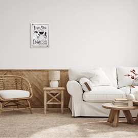 Stupell Industries Love You 'til Cows Come Home Phrase Vintage, Design by Arrolynn Weiderhold