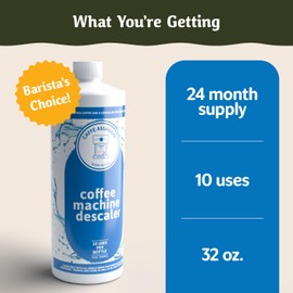 Descaling Solution (10 Uses) Delonghi Keurig Nespresso Coffee Machine Cleaner Descaler Kit Coffee Machine Descaler Compatible with All Brands Breville Ninja