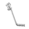 X AUTOHAUX 13mm Motorcycle Kick Start Lever Kickstarter Lever Silver