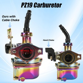 YOXUFA PZ19 Carburetor 19mm Carb Cable Choke for TaoTao SSR KAYO FOX Kazuma Apollo Coolster Peace Sports 125cc 110cc 90cc 70cc 50cc Chinese ATV Dirt Pit Bike 4 Wheeler Quad Parts