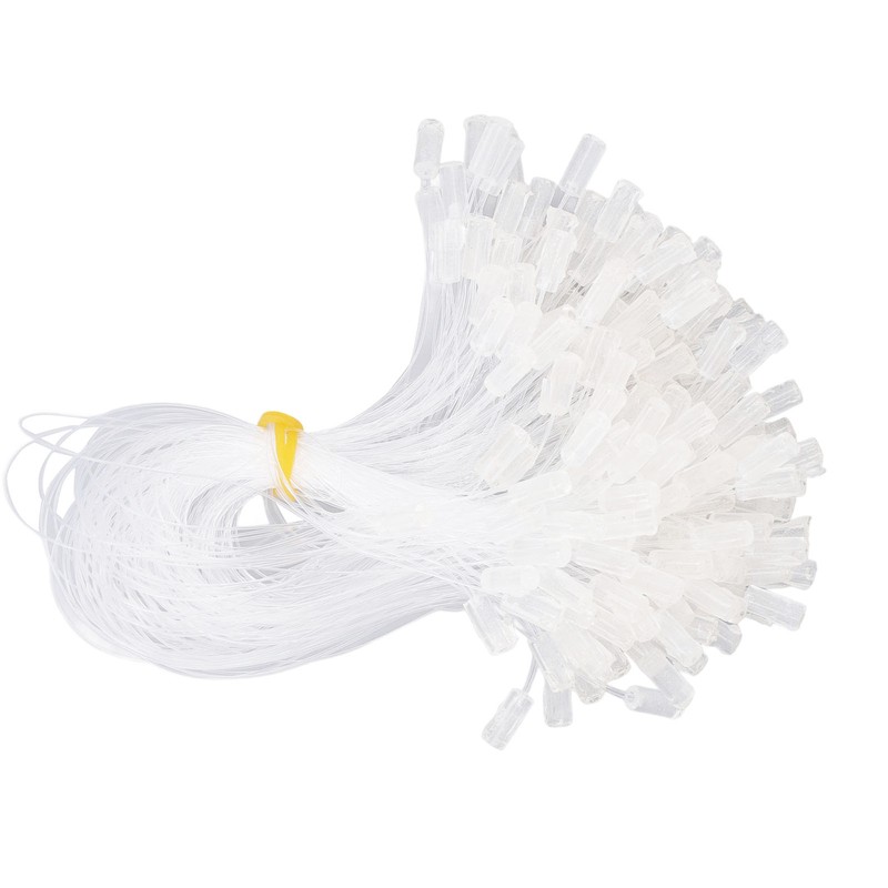 200pcs Invisible Fishing Line Elastic Wire for Hair Extensions Transparent