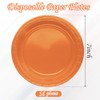 MORAINJAY Orange Tableware Set with Plates, Tablecloth, Napkins, Cups (7