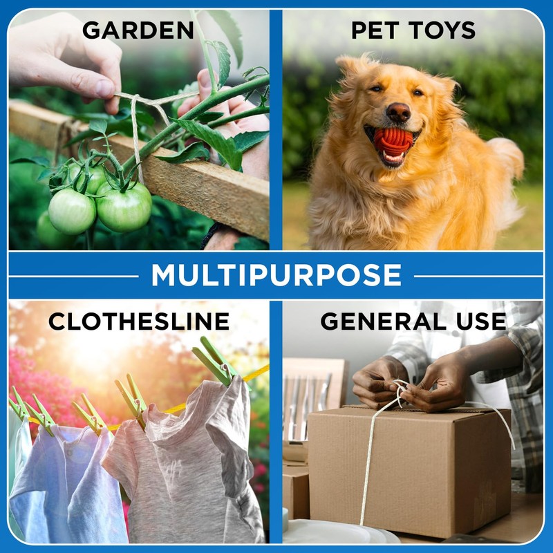 TECEUM Cotton Rope 3/16” (5 mm) – 50 FT –