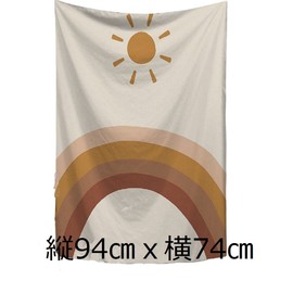 KAIMED Tapestry Sun and Rainbow Fabric Poster Scandinavian Korea Instagram Wall Decor Stylish Fabric