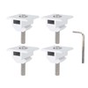 Solar Panel Bracket Centre Clamps Steel Silver 30mm Lightweight Solar