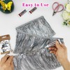 Yhsheen Silver Tinsel Fringe Trim,5Yards X 5.9 Inch Metallic Fringe