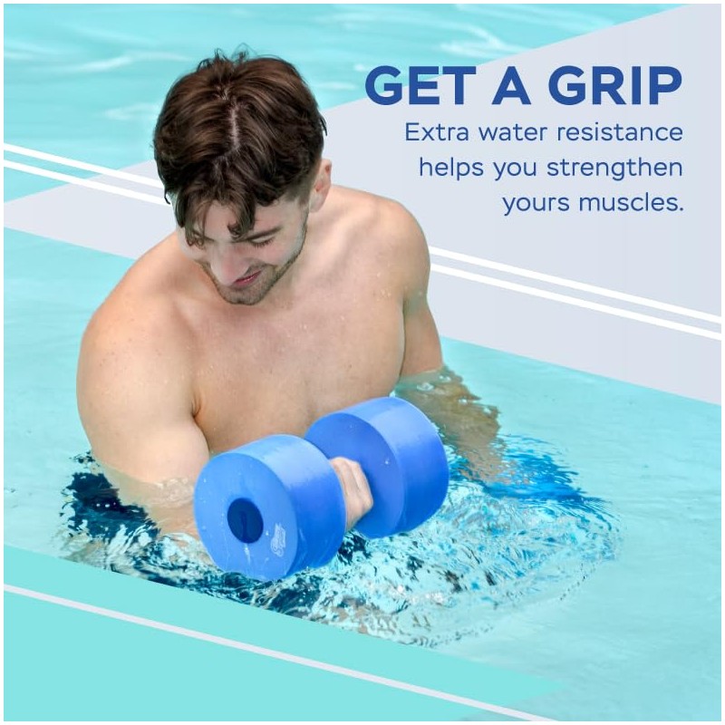Sunlite Sports Water Workout Combo Set, Aqua Dumbbells and Swim